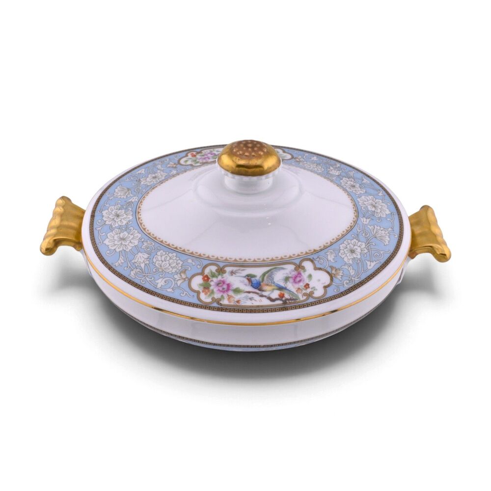 Royal Bavarian Hutschenreuther Selb Birds of Paradise Covered Vegetable Dish